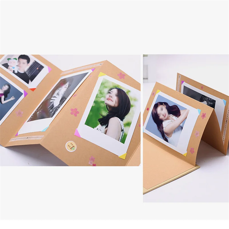 아코디언 크리에이티브 접이식 페이지 DIY 앨범, 사진 앨범 북, 아기 가족 스크랩북 앨범, 웨딩 사진 DIY 공예