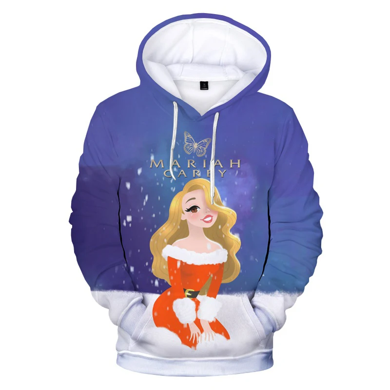 2023 Singer Mariah Carey 3D Printed Hoodies Men/Women Cool Hip Hop Fashion Streewear Teens Pretty Gifts Hoodies Plus Size Coat