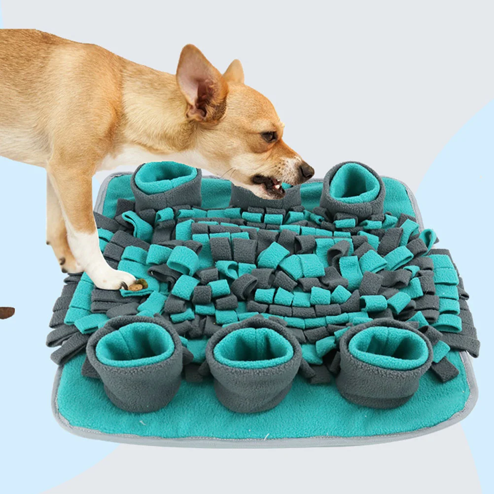 Pet Sniffing Mat Slow Feeder Decompression Teether Training Pad Blanket Eating for Dog Cat Polyester