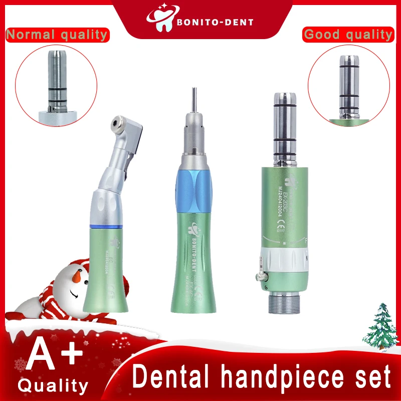 Dental Low Speed Handpiece Straight Contra Angle Single Water Spary Air Turbine 4 Hole 2 Hole