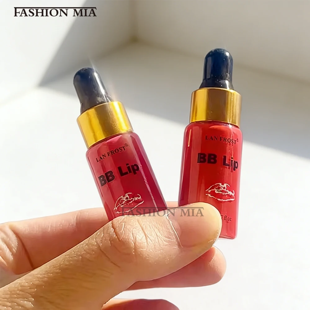 Kit de Inicio de Pigmento para Brillo Labial BB de 5 ml, Coloración Semipermanente, Hidratante, Nutritivo y de Larga Duración, Tratamiento para el Cuidado de los Labios