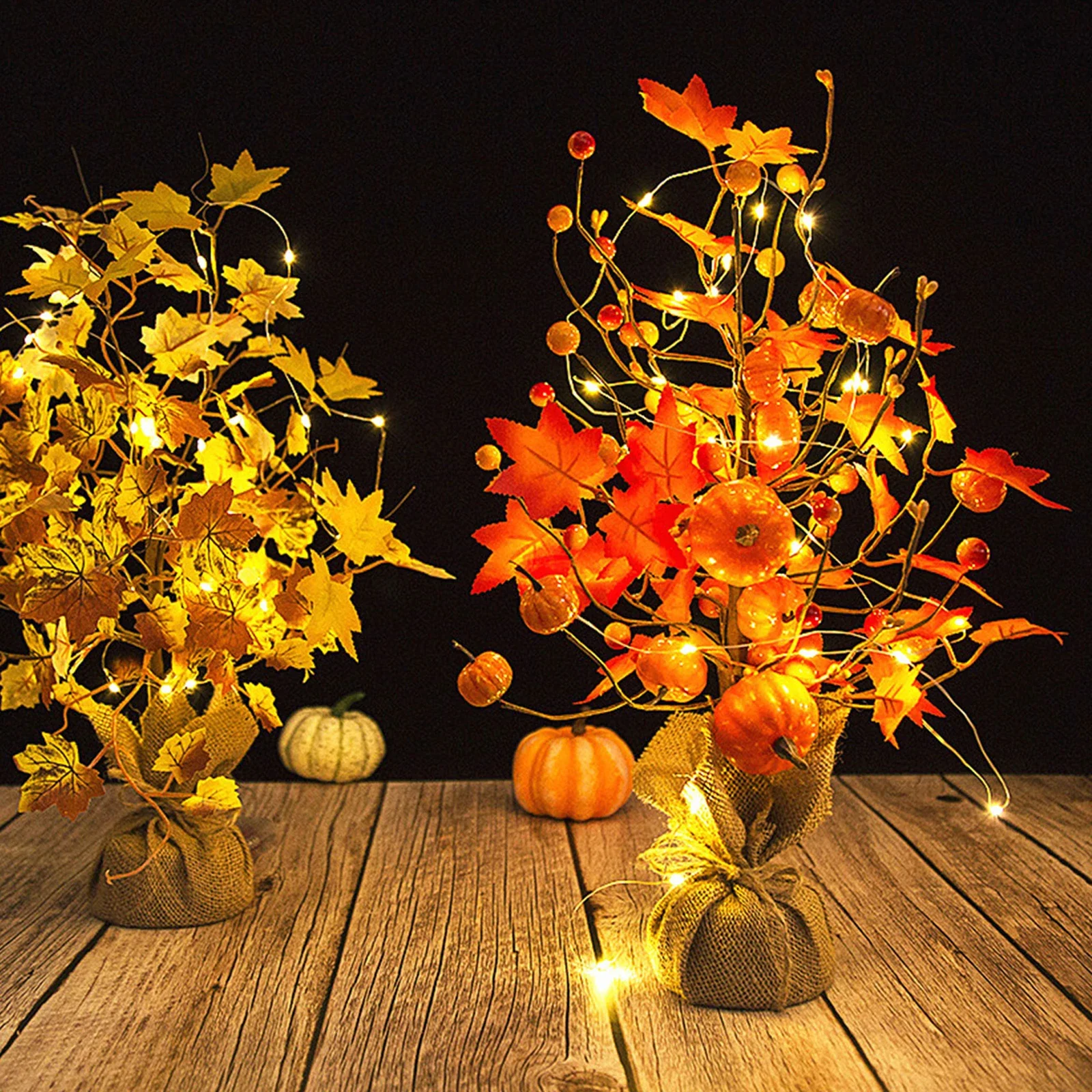 

Maple Tree Light Fall Tree Light Battery Powered Warm Light For Thanksgiving Autumn Decor Tabletop 45cm