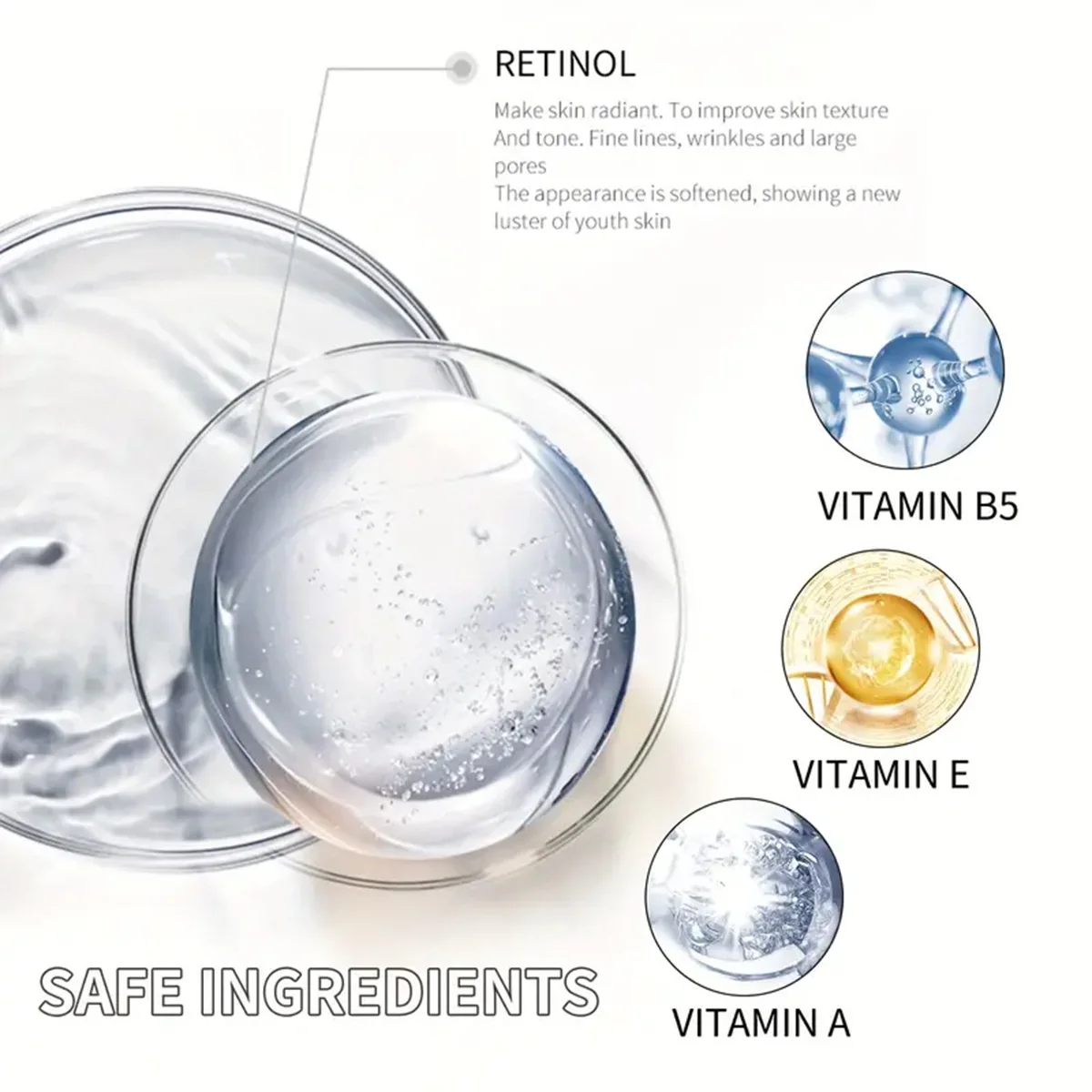 TRSTAY nicotinamida (B3) esencia facial líquida, acelerando la regeneración del colágeno, dilución, secado y líneas finas