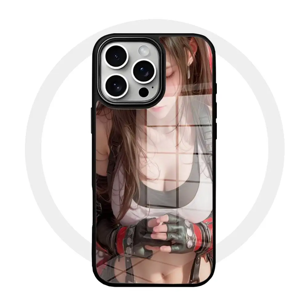 

Final Fantasy Tifa Lockhart Phone Case For IPhone 16 15 14 13 12 11 Pro Max Plus Mini Magsafe Mirror Wireless Magnetic Cover