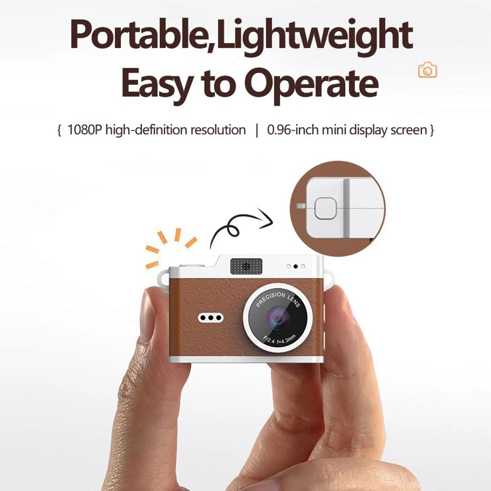 كاميرا رقمية للأطفال محمولة 3 مرشحات ألعاب كاميرا تسجيل كلاسيكية مدمجة للمبتدئين والكبار والأطفال والأولاد والبنات أثناء السفر