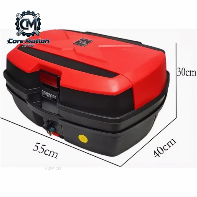 Motorcycle Luggage Box Large Quick-release General Electric Vehicle Trunk Storage Toolbox 47L