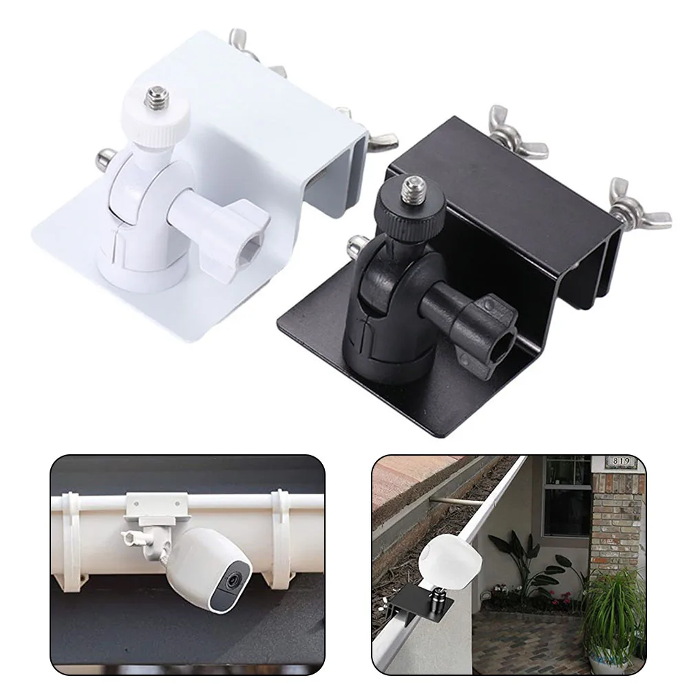 1pc Wetterfeste Dachrinne Halterung Mit Schraube Adapter Einstellbare Spezielle Überwachung Halterung Für Sicherheit Kameras Solar Panel