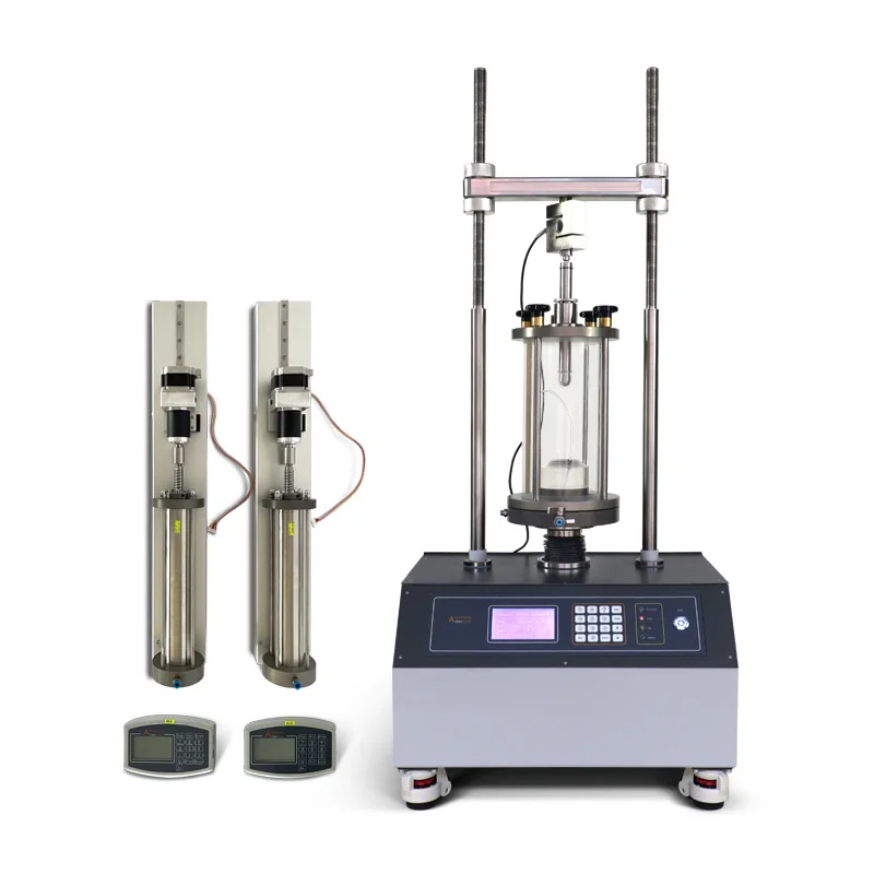TRIXIAL BACK PRESSURE CONFINING PRESS VOLUME CHANGE METER TRIAXIAL TEST CONTROLLER