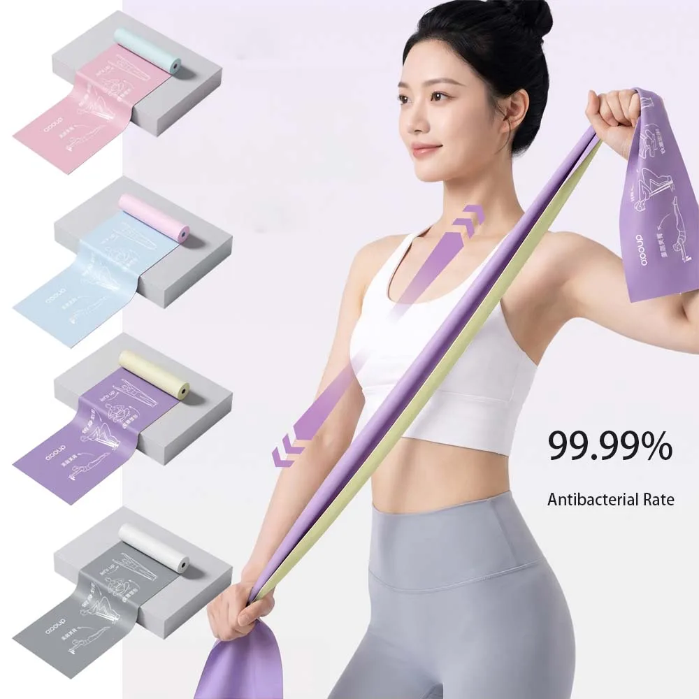 APE Resistance Bands Portable Yoga Pilates 10/15/20/25 lb 8 Times Super Stretch Strength Shoulder Back Training Bands Dust-free