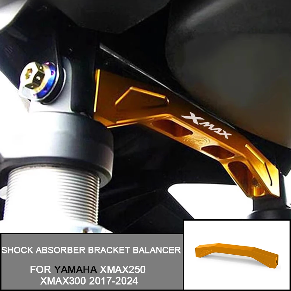 

For Yamaha XMAX 300 2017-2024 2023 X-MAX 250 125 400 Motorcycle CNC Rear Suspension Shock Absorber Bracket Balance Stabilizer