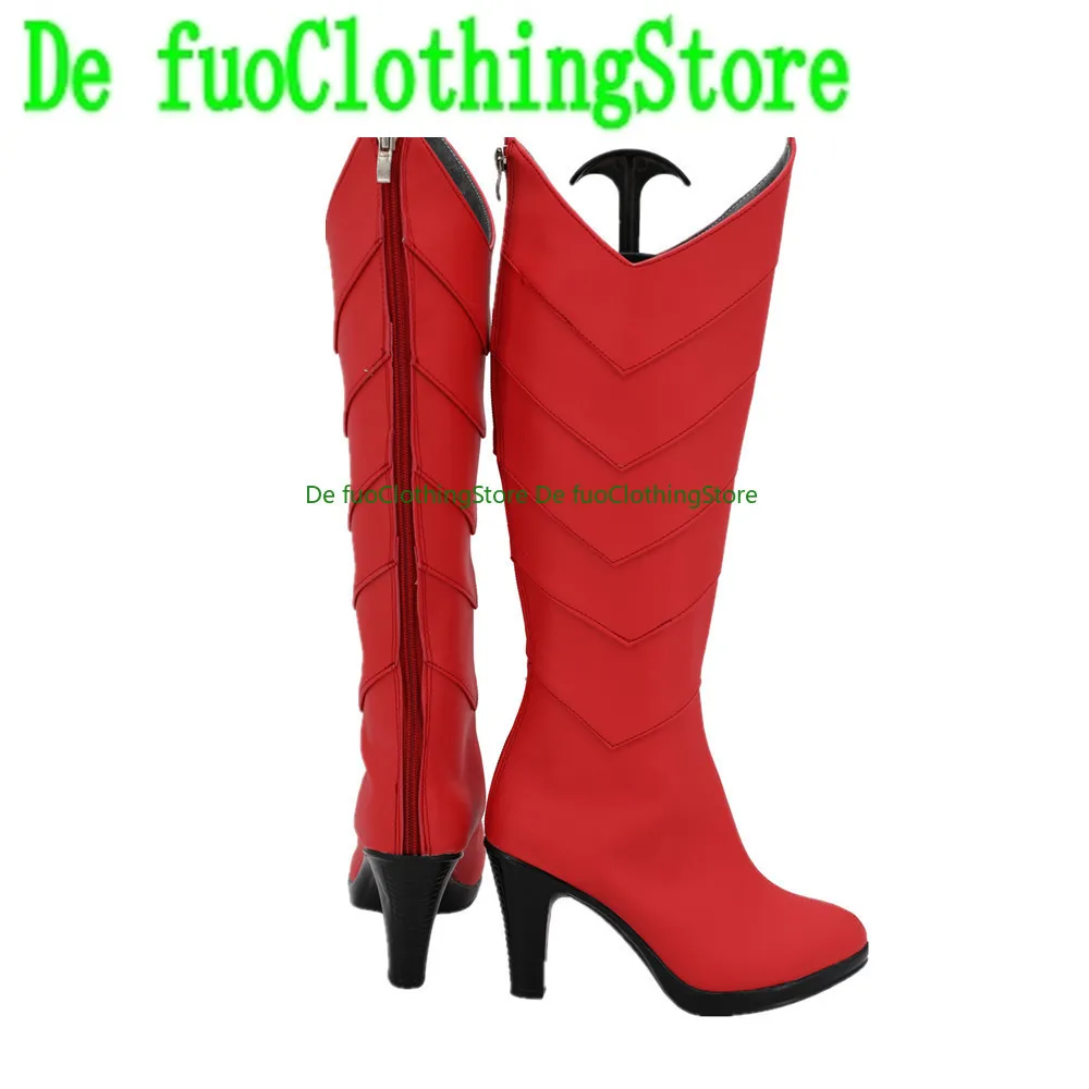 DefuoClothing I Got Reincarnated As A Slime Milim Nava Cosplay Anime Game Role-playing Halloween Party Props Shoes Boots