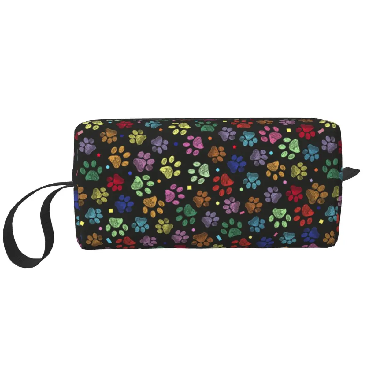 Cute Animal Paw Pattern Cosmetic Bag Women Makeup Bags Travel Zipper Toiletry Bag Organizer Merch