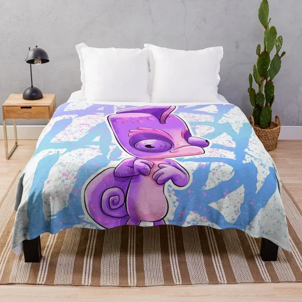 ZOOBA Larry The Cameleon Throw Blanket Extra Large Throw For Sofa Thin christmas decoration Blankets