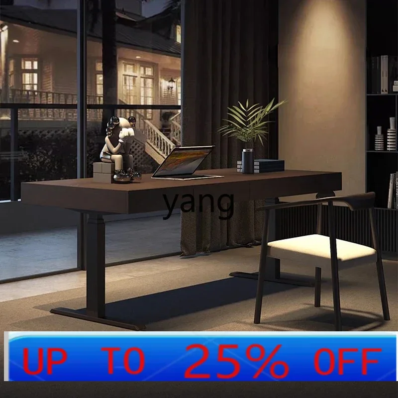 

LH электрический подъемный стол, умный компьютерный стол, светлый роскошный стол из цельного дерева, домашний учебный стол