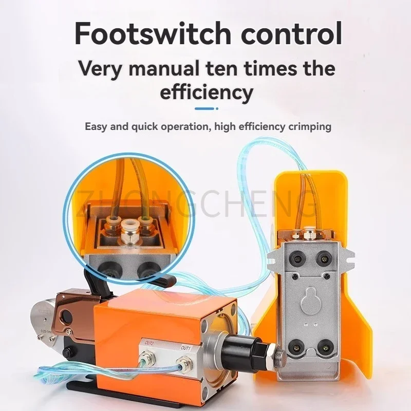 2025 New JM6-4/6-6 Pneumatic Wire Clamp Cold Pressing Terminal Crimping Machine VE Tube Type Needle Connection
