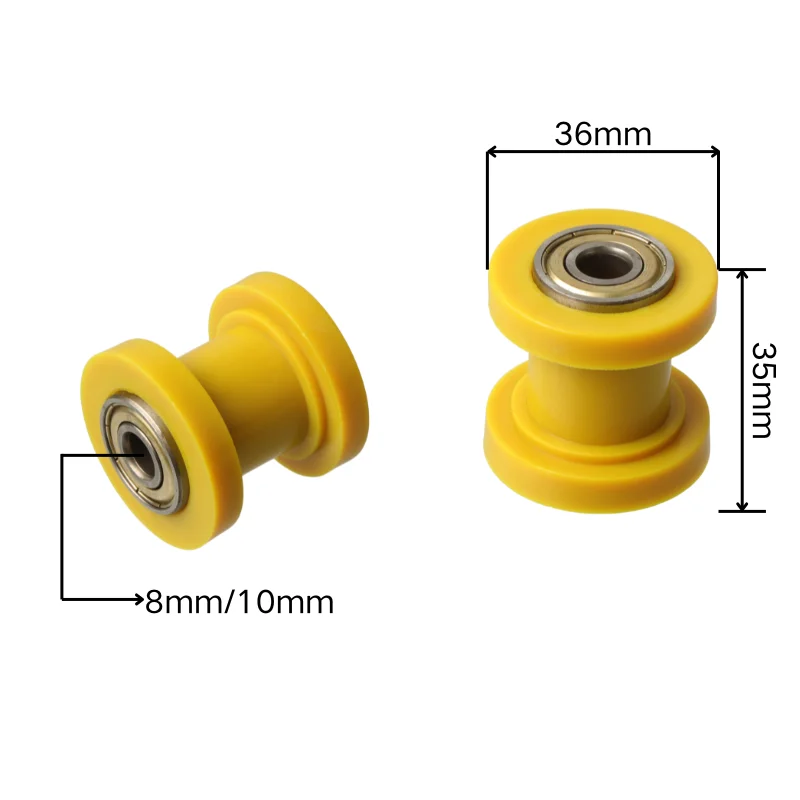 8/10mm Motorcycle Drive Chain Roller Tensioner Slider Guide Wheel for Enduro MX Pit Bike ATV CRF CR XR XR125 CRF50 KLX110