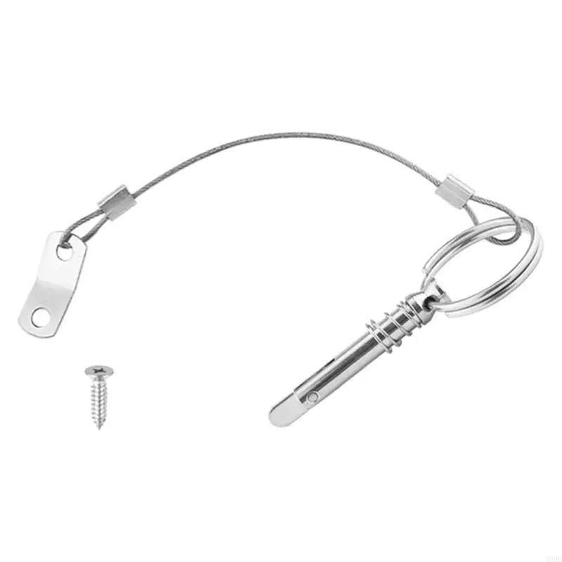 G99F 6.3 مللي متر دبوس الإفراج السريع مع الحبل لقارب بيميني سطح السفينة العلوي المفصلي 316 الأجهزة البحرية غير القابل للصدأ مع #2