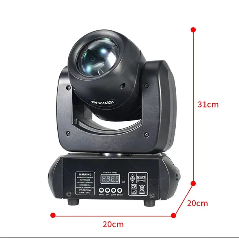 

120W Moving Head Light Spot Beam Gobo LED Stage Lighting Projector DMX512 for DJ Disco Bar Party Christmas Concert Wedding Stage