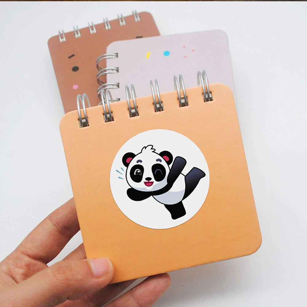 500pcs Cute Cartoon Panda Stickers 1inch Reward Sticker for Kids Gift Wrapping Decor Envelope Sealing Labels Stationery Stickers