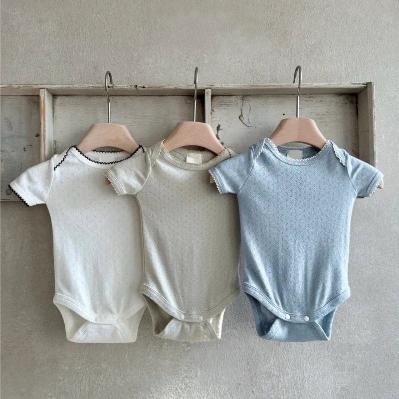 

Summer Baby Clothes Newborn Short Sleeve Baby Boy Girl Romper Clothes Cotton Breathable Soft Infant Baby Romper Jumpsuit For Boy