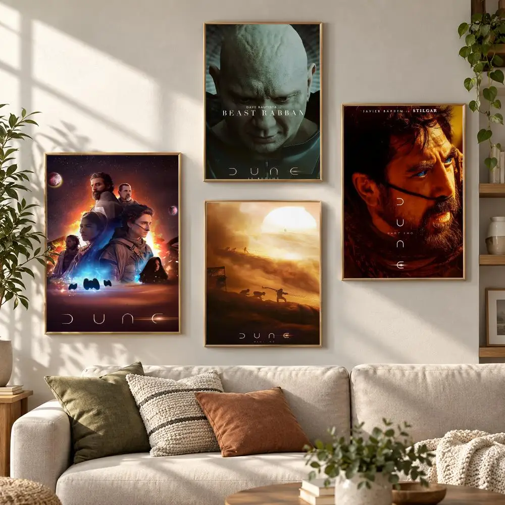Dune Classic Movie TV Series 80s 90s Retro Fan Visual Poster Contemporary Wall Art Print for Bedroom & Living Room, Unframed