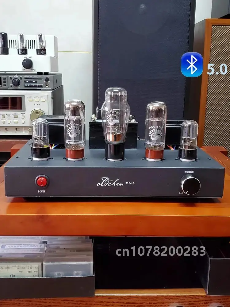 Oldchen EL34-B Tube Amplifier Pure Class A Handmade Home Theatre Vacuum Tube HiFi Power Amplifier