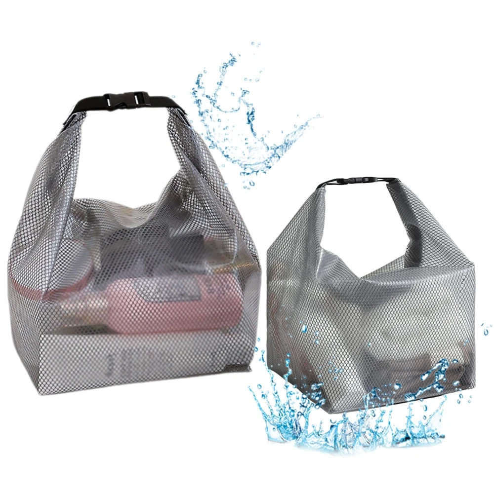 Bolsa de Armazenamento Cosmético Impermeável - Organizador de Produtos de Higiene de Secagem Rápida com Alça para Viagem, Academia, Natação, Banheiro, Grande Capacidade