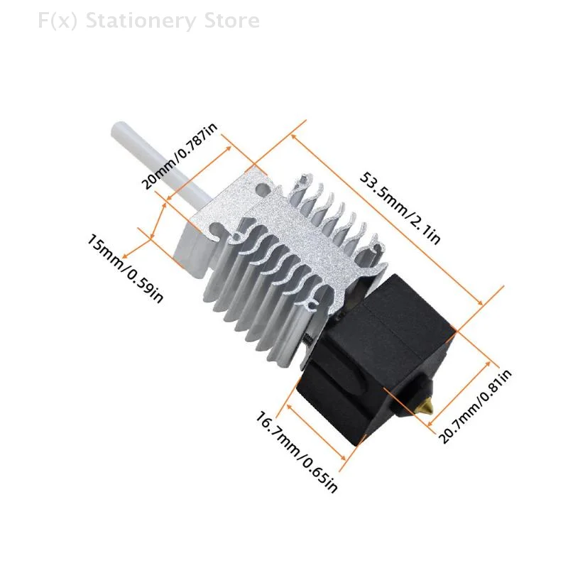 ชุดหัวพิมพ์ Ender 3 V3 SE 1 ชุด พร้อมชุดหัวฉีด ให้ความร้อนและระบายความร้อนได้อย่างมีประสิทธิภาพ ลดความร้อน ท่อสแตนเลส อุปกรณ์เสริมสำหรับเครื่องพิมพ์ 3 มิติ