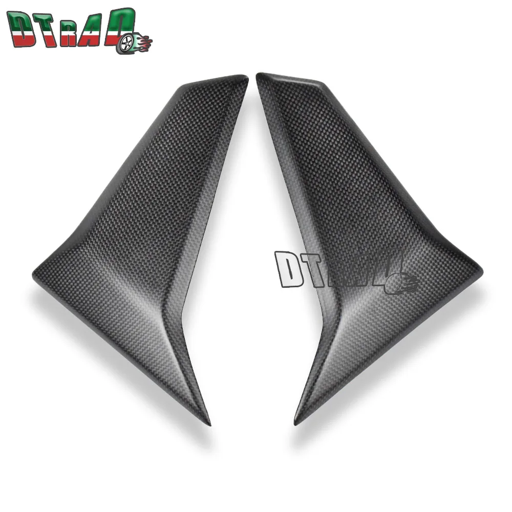 Motorcycle Real Carbon Fiber Water Tank Radiator Cover For DUCATI Hypermotard 698 Mono RVE 2024 2025 Side Panels Fairing Kits