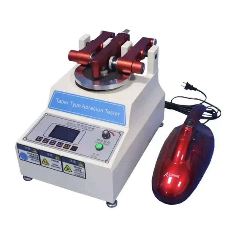 

220V NEW Abrasion Tester Cloth Paper Coating Floor Wear Testing Machine Leather Plastic Surface Wear Resistance Test
