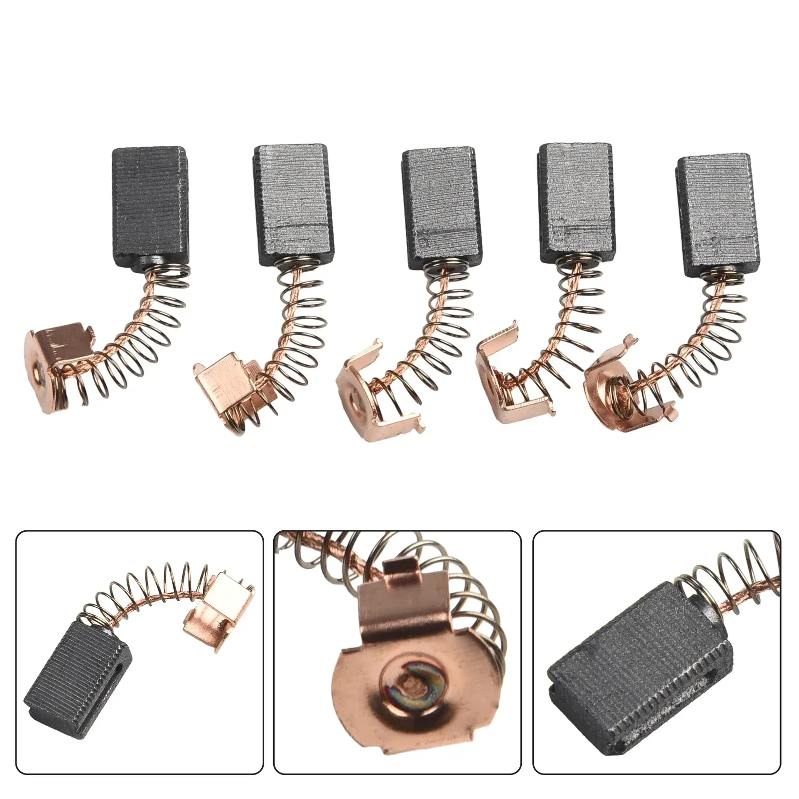 

10pcs Electric Motor Carbon Brushes 5*8*12mm Replacement Parts For Black Decker Angle Grinder G720 Power Tools Accessories