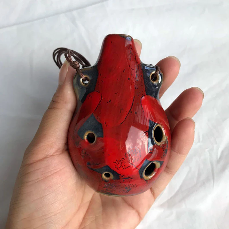 MoonAngel-Colorful Woodwind Musical Instrument For Children 6 Holes New Alto C Ocarina Special Style Suitable for Children