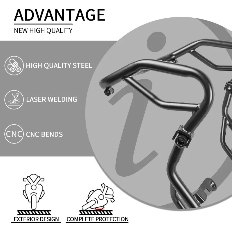 Protector de tanque y barra de protección del motor para h-onda ADV 160 ADV160 2023 2024, barras de choque de carretera para motocicleta, parachoques deslizante de marco