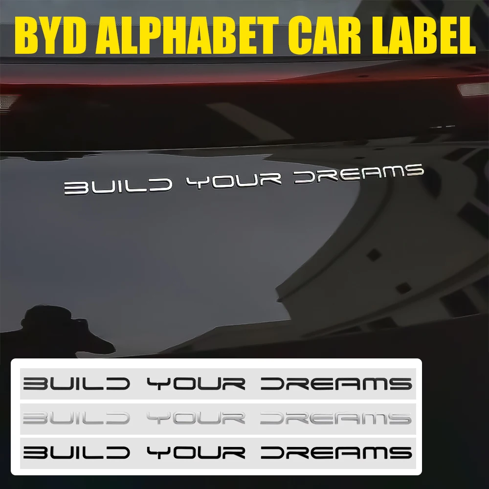 Car Refit Accessories ABS Trunk Body Engine Cover Badge Logo Rear Sticker For BYD Tang Atto3 Yuan Plus Seal Song Dolphin Sealion