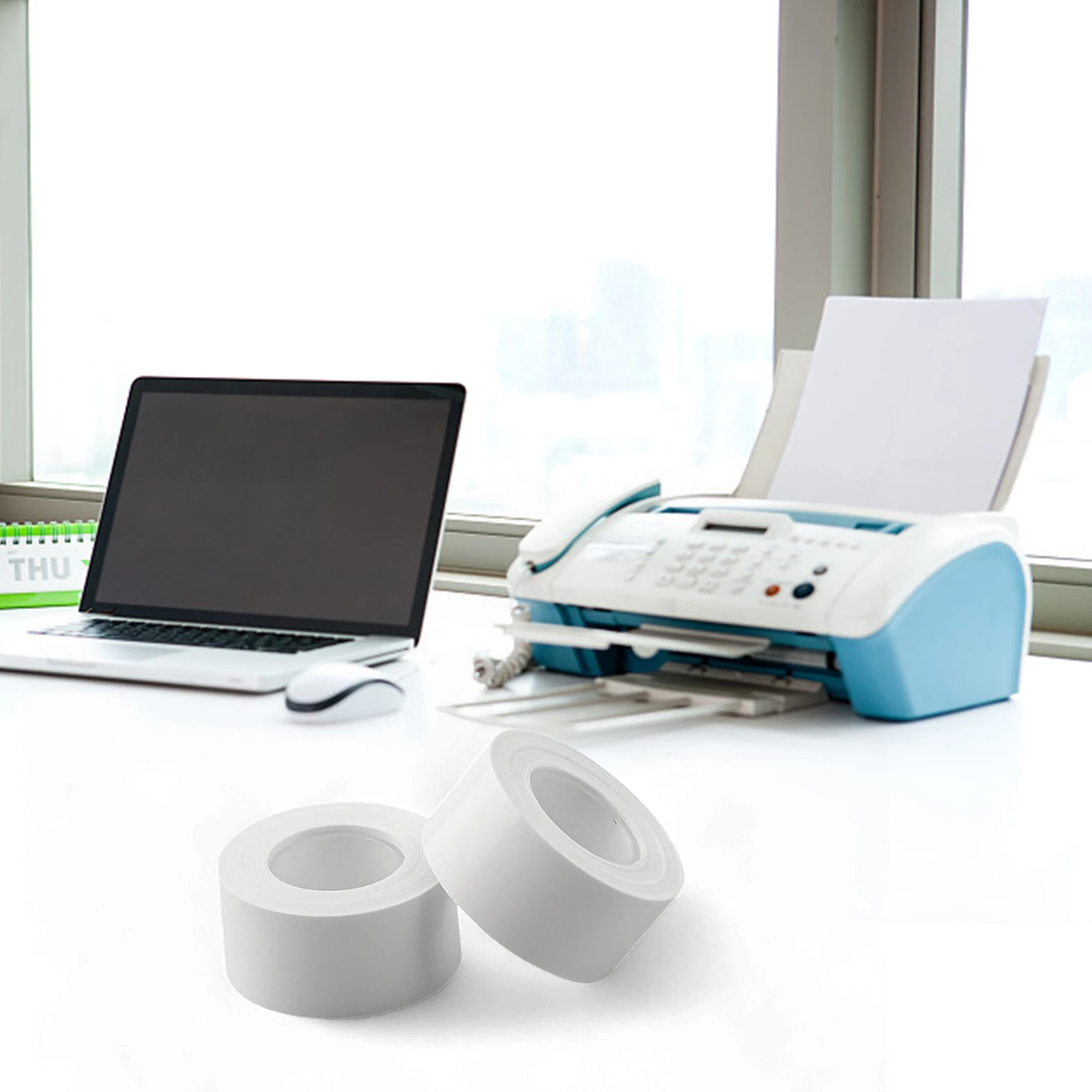 2PCS Vinyl Label Maker Tape For MAKEID L1 Label Printer Compatible With D30 And D11 Label Maker 16mmx4m (White) Label Paper