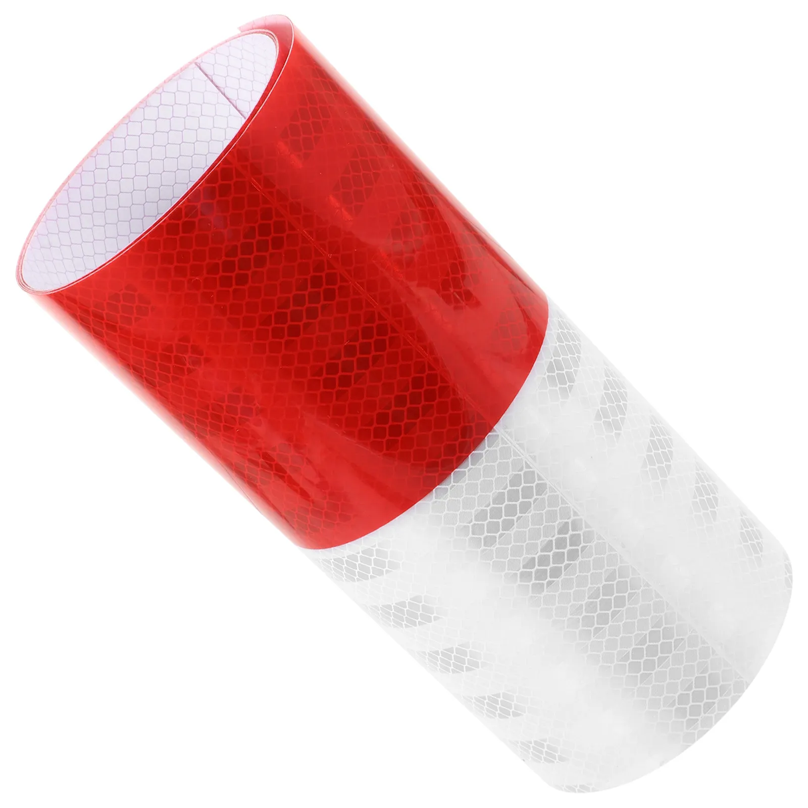 1 Roll Reflective Tape Post Reflective Strip Automobile Outdoor Warning Safety Tape Tear Resistant High Reflectivity Traffic