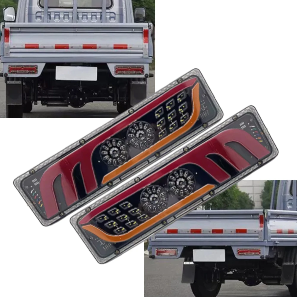 33/46CM 24V Truck Trailer Tail Light Signal Indicator Brake Daytime Running Lamp for Trucks Waterproof LED Taillights RV Van Bus