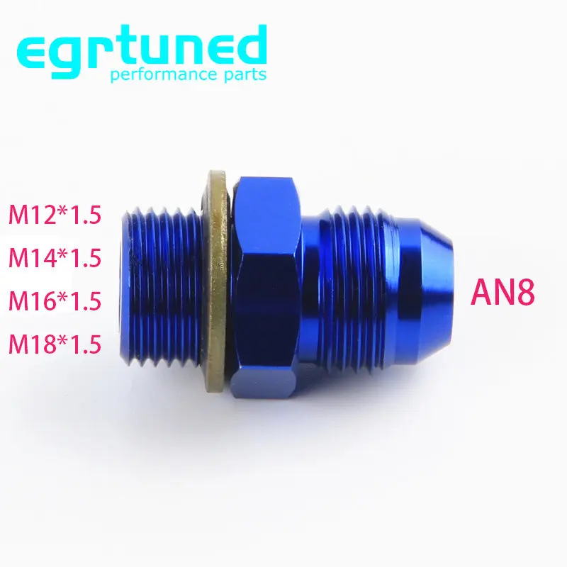 male M16 P1.5 M12 * 1.5 M14 x 1.5 18*1.5 to 8an an8 an 8 male adaptor adapter Fitting