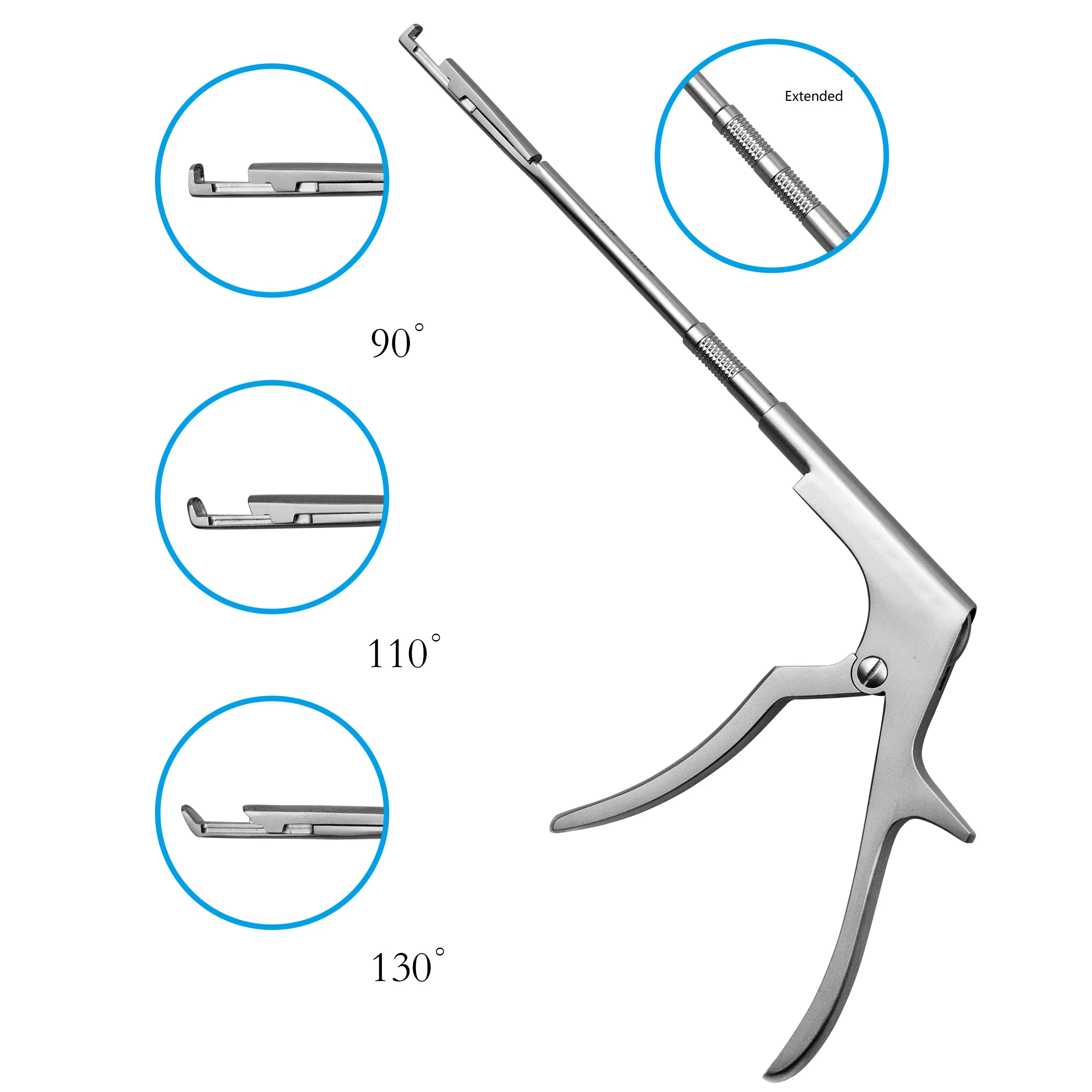 

laminectomy rongeurs, Kerrison rongeur, Rotatable Kerrison rongeur, dismounted