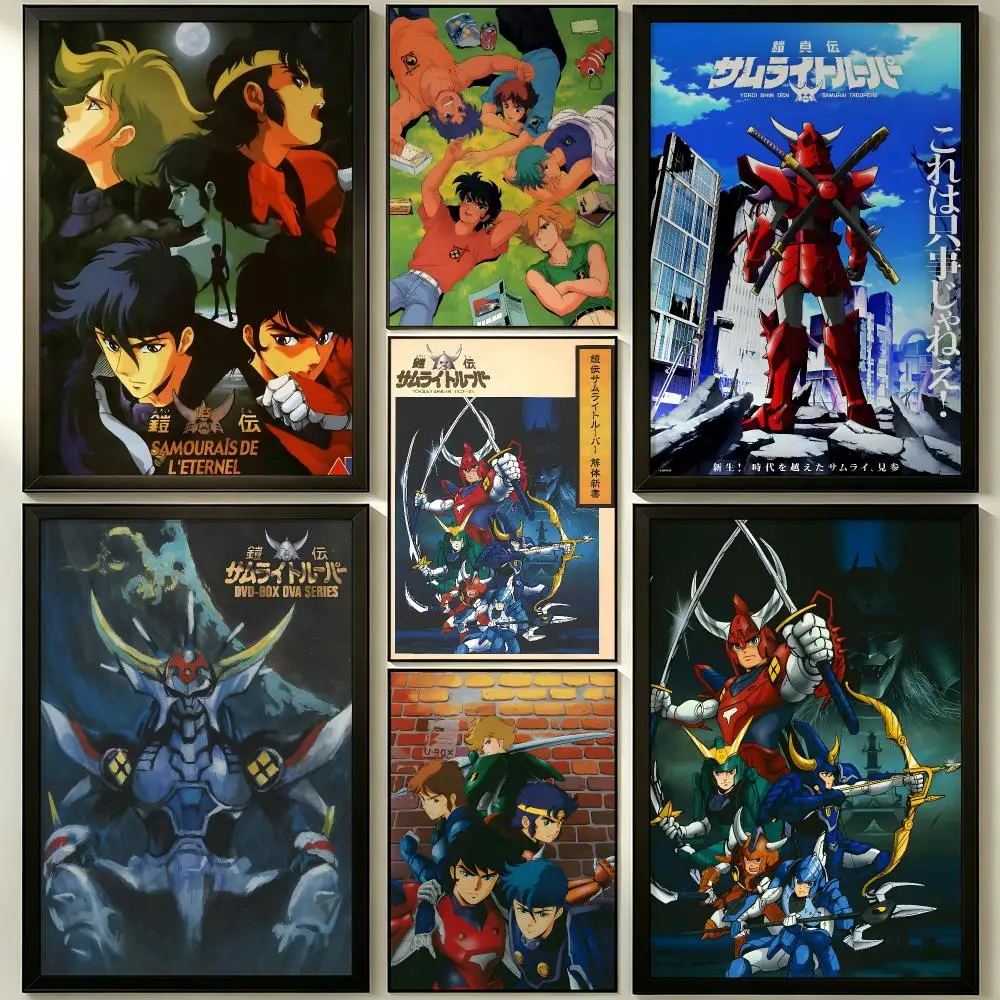 anime Ronin Warriors Poster HD Poster Sophisticated Modern Aesthetic Wall Art For Living Room Bedroom Office Cafe Decor