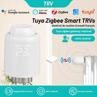 Tuya TRV ZigBee3.0 Smart Thermostat Radiator Actuator Thermostatic Valve Controller Works With Alexa Google Home Alice