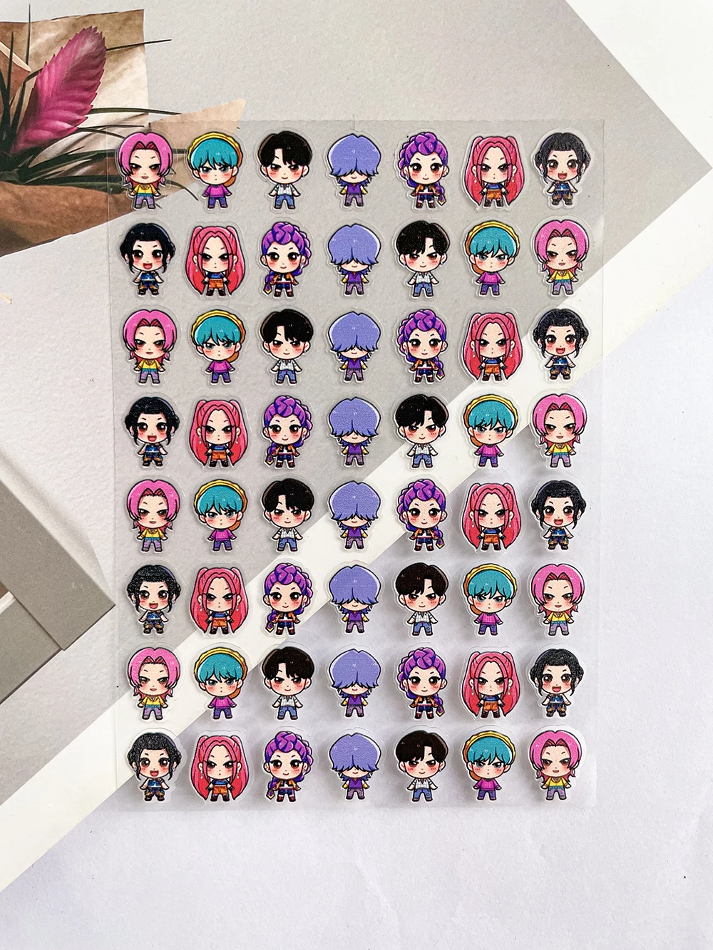 شعبية البسيطة أنيمي Kpop الصيادين شيطان ساجا بنين الأمتعة العلامات ملصقات مسمار الفن مقاوم للماء Diy بها بنفسك Loptop الغيتار لاصقة تزيين #5