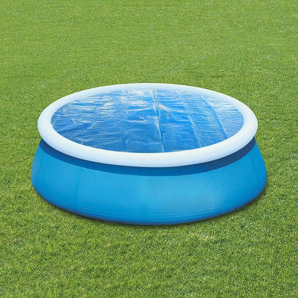Solar Swimming Pool Cover Yard POOL COVER ROUND PADDLING SWIMMING 2.4m3m6m Blue Dustproof Garden Outdoor Living