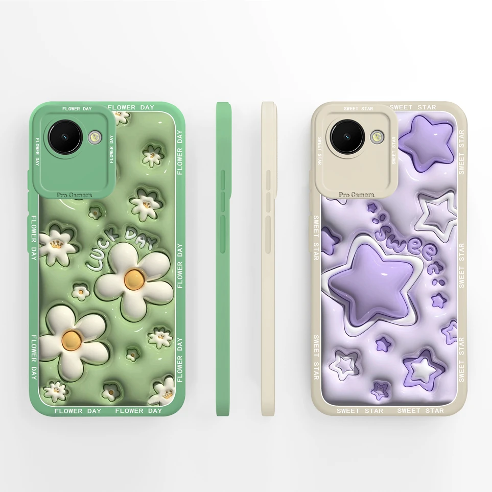 For OPPO Realme C30 C30s C33 C35 Phone Case Cute Cartoon Panda Soft Silicone Durable Cover For RealmeC35 Funda C33 Coque Cases