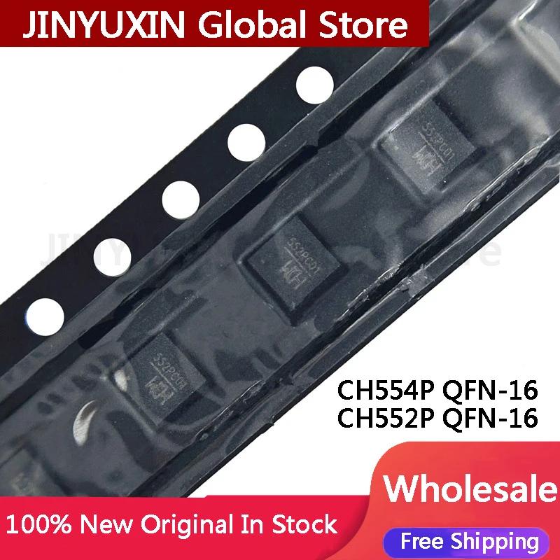 5Pcs New CH552P CH554P SMT QFN16 8-bit Enhanced Microcontroller In Stock Wholesale