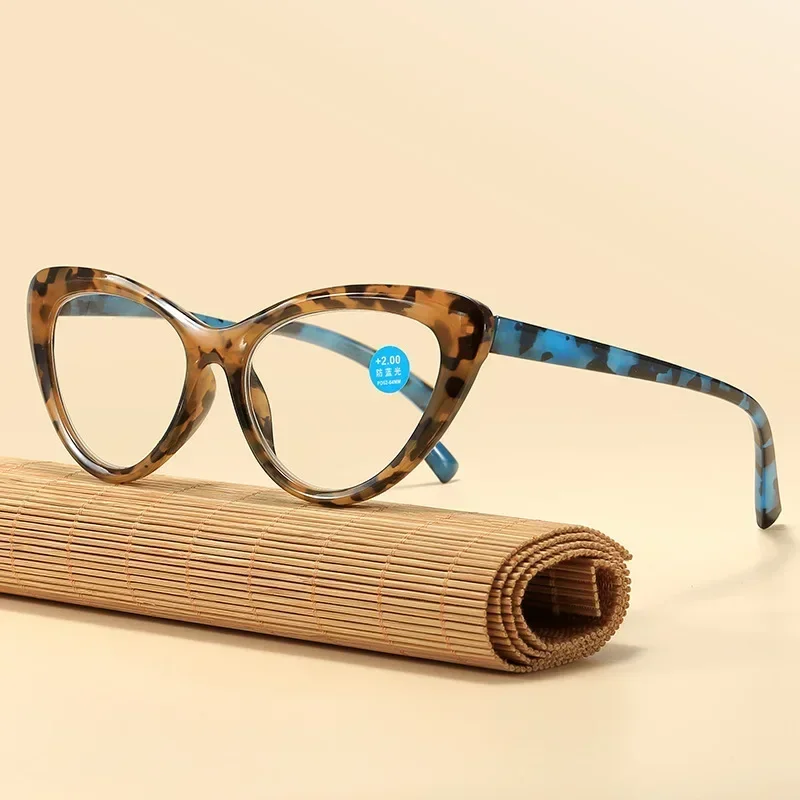 2024 Trendy Retro Reading Glasses New Fashionable Cat Eye Presbyopia Glasses Blue Light Blocking Eye Protection Eyewear