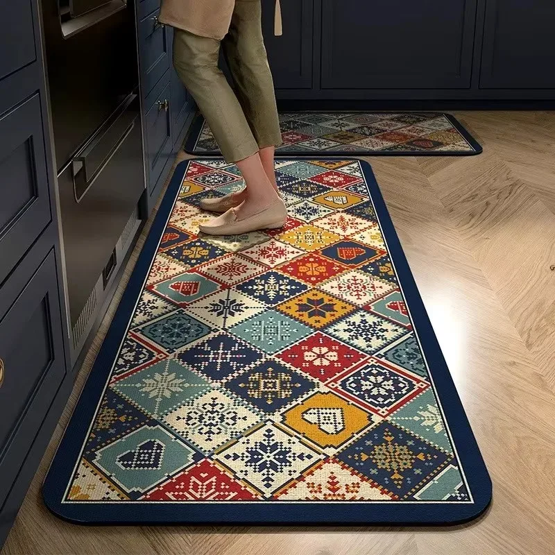 Simple Abstract Line Doormat, Wire Loop Dirt Resistant Anti Slip Entry Floor Mat