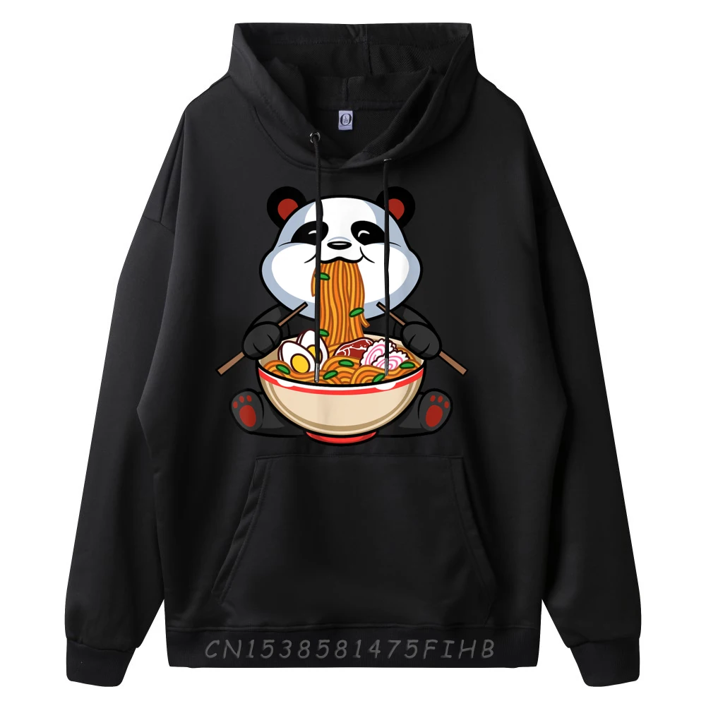 Funny Cute Kawaii Panda Ramen Noodles Japanese Printed Hoodie Oversized Hoodies Easter Day