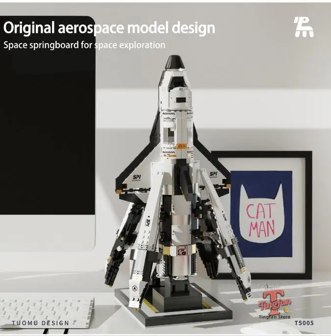 

США космический корабль космический шаттл ракета строительные блоки космический самолет Вселенная наука образование модель кирпичи сборка игрушка подарок ребенку