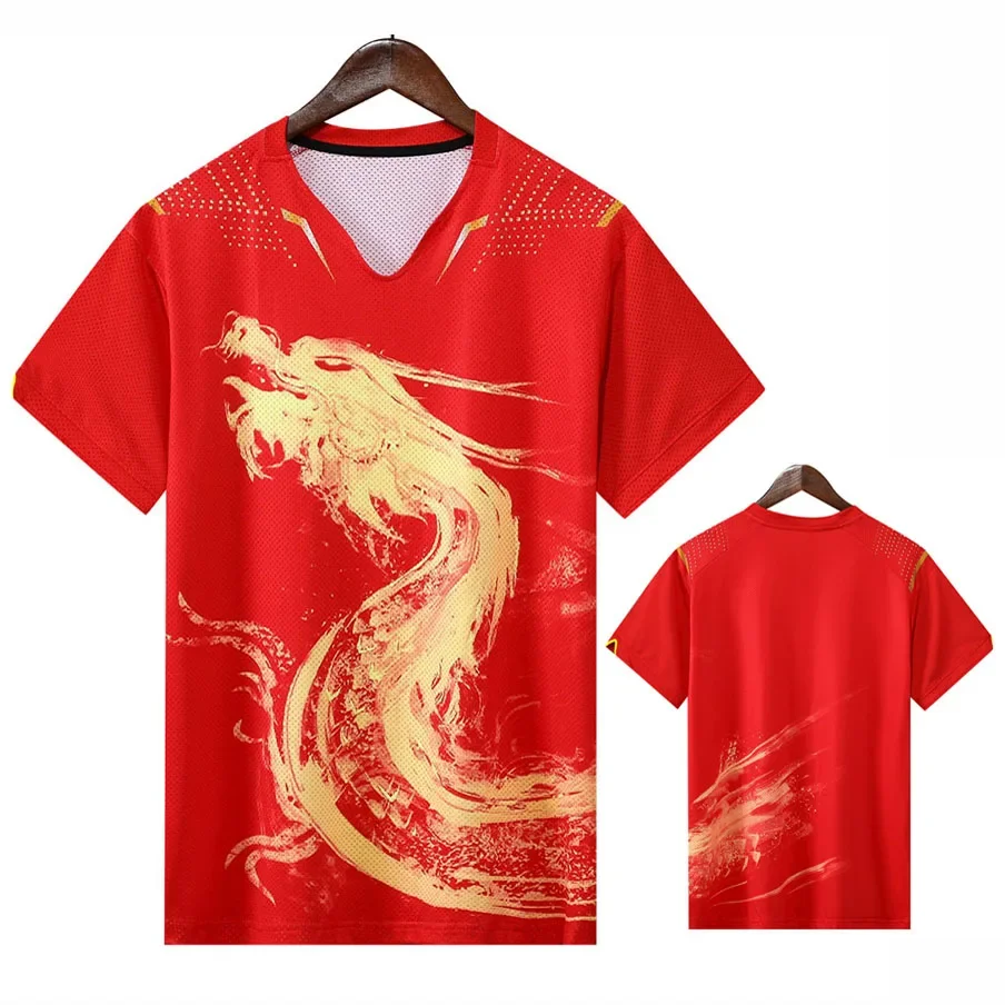 Kit de maillots de Tennis de Table Dragon chinois pour hommes, femmes et enfants, costumes de Ping-Pong chinois, ensembles de chemises de Sport, vêtements, dernière collection